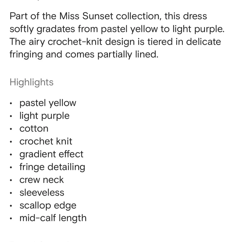 Maje Crochet Yellow Purple Dress — No Tags & Seam Rip - Picture 7 of 13